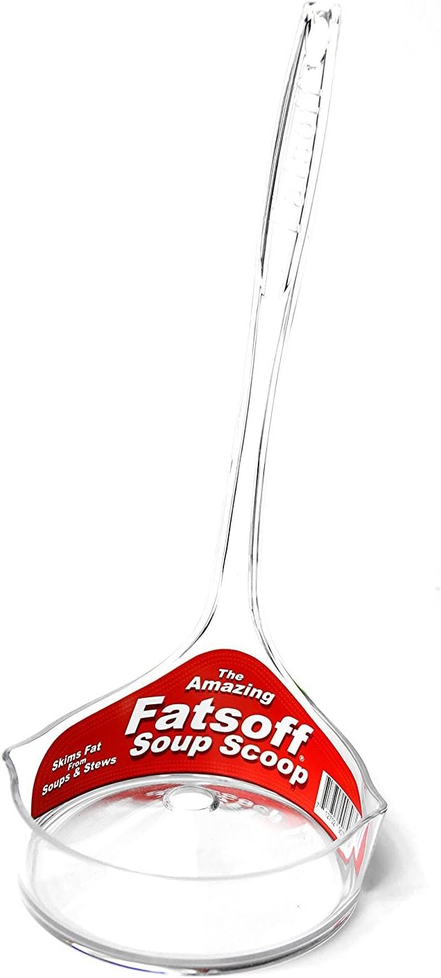 Fat Skimmer - Efficient Fat Separator for Soups, Stews, and Broths - Removes Fat Quickly and Easily - Made in USA, Original Inventor
