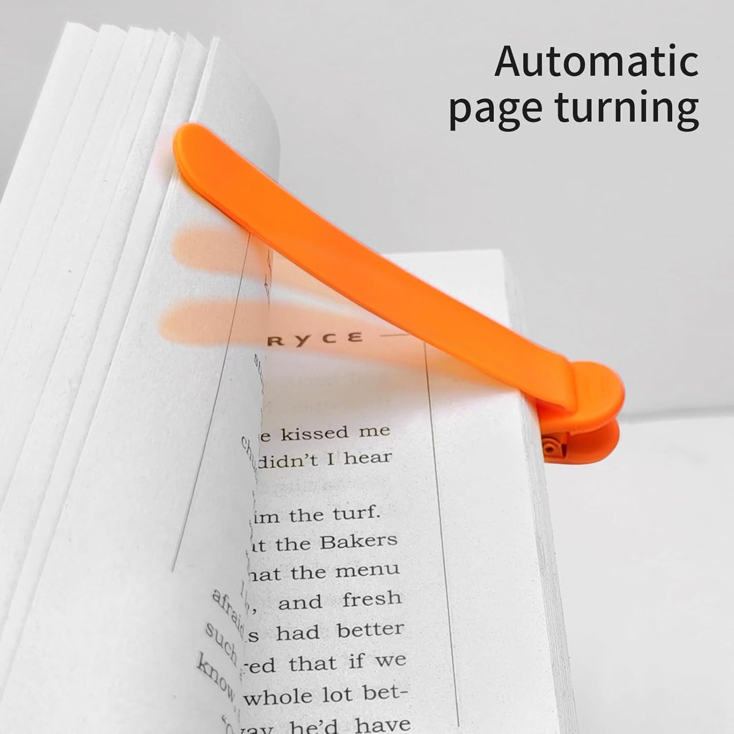 3 Pack Automatic Bookmark, Silicone Page Holder Clips for Reading, Smart Book Marks for Women Men Kids, Unique Reading Accessories and Clever Teacher Book Lovers Gifts