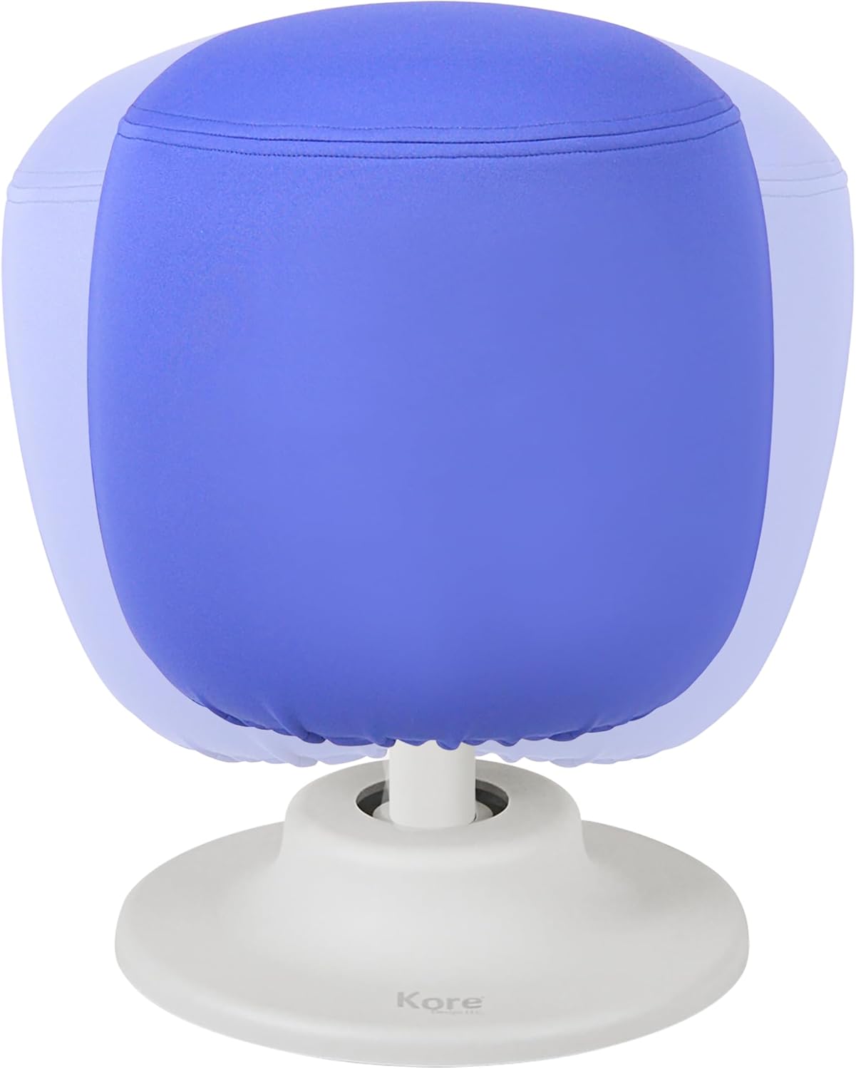 KORE Design Kids Adjustable Pivot Stool, Waterproof Fabric Desk Chair Comfy for Students, Kid Computer Chair for School, Home, Active Sitting, ADD/ADHD, Autism, Girls/Boys, Small (13-17“), Blue