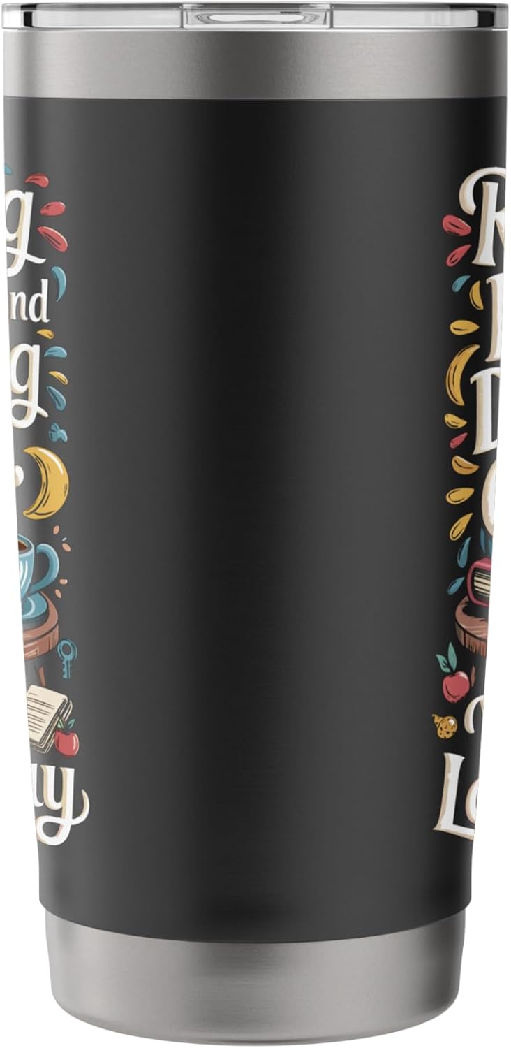 Reading Books And Drinking Coffee Bookish Books Reader Stainless Steel Insulated Tumbler