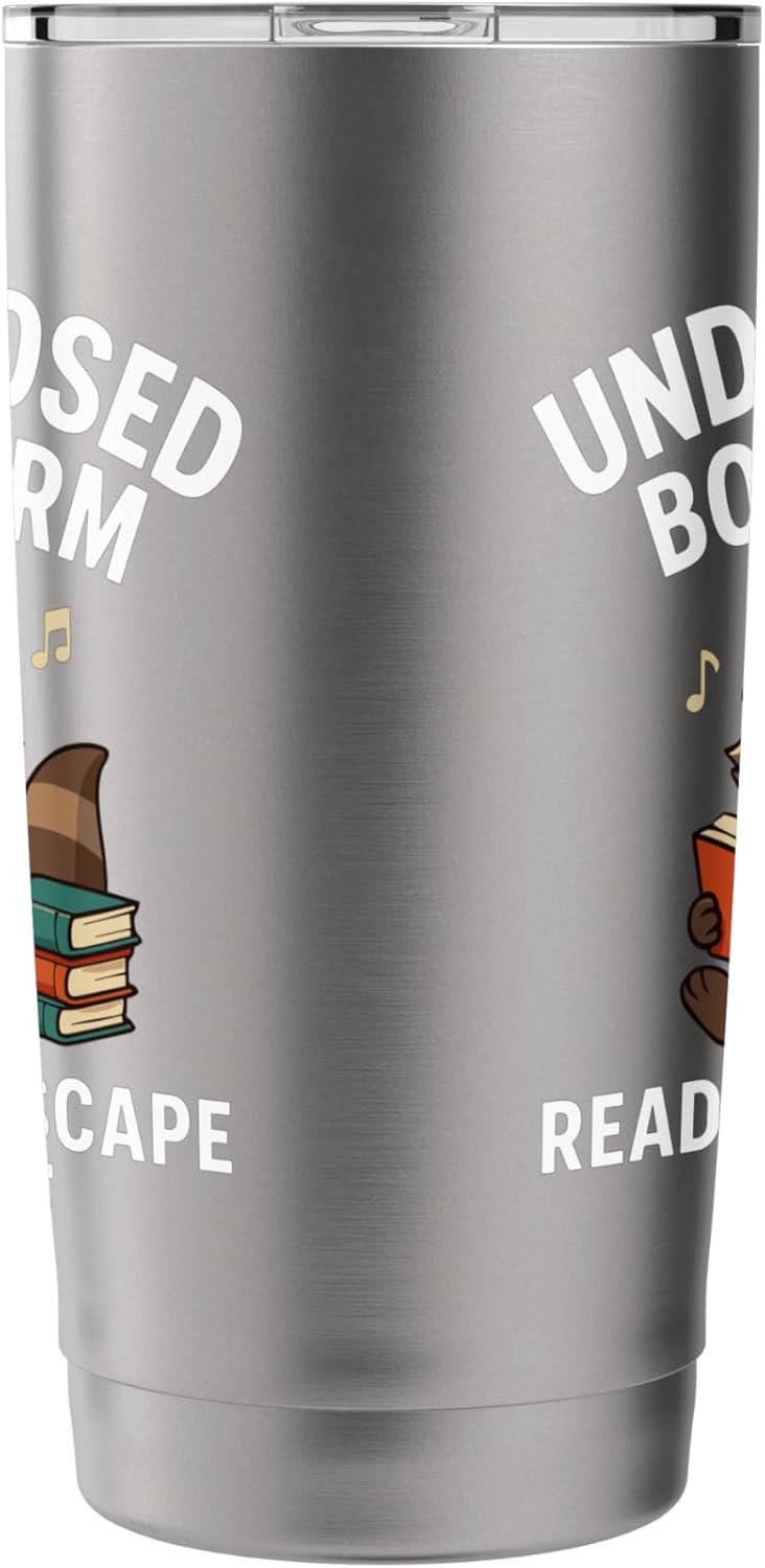 Undiagnosed Bookworm Reading To Escape Myself Stainless Steel Insulated Tumbler