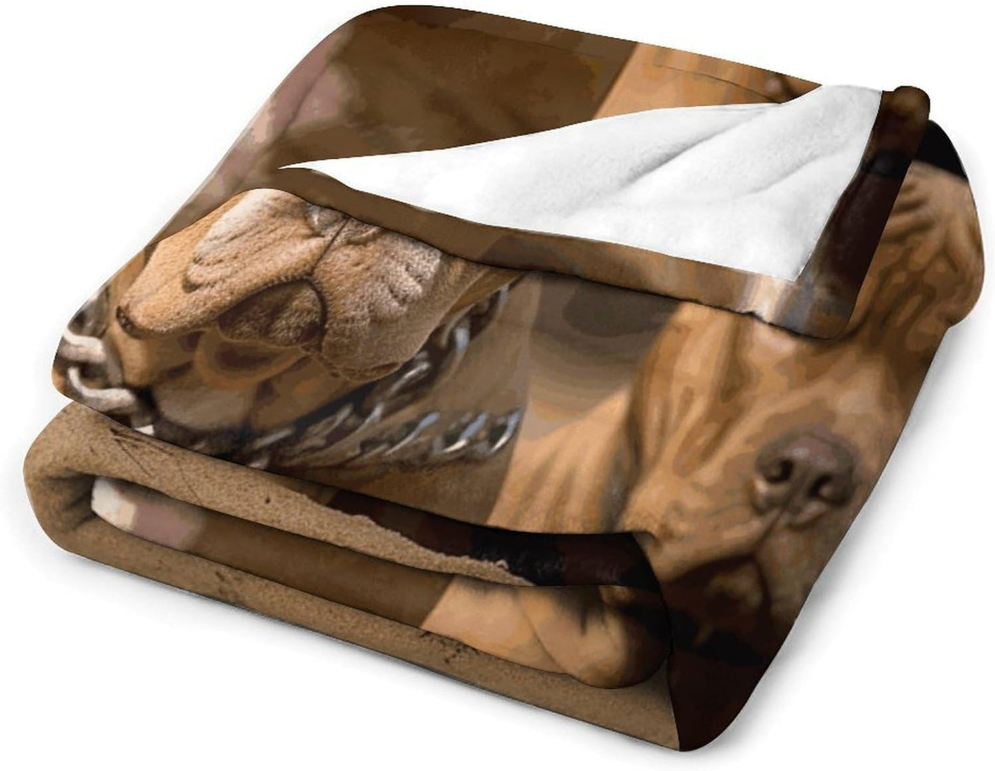 Pitbull Dogs Blanket Super Soft Lightweight Throw Blanket Cute Cozy Warm Bed Blanket Decorative Fuzzy Blanket All-Season Home Decor Gift for Sofa Couch Living Room 50"*60"（130 * 150cm）