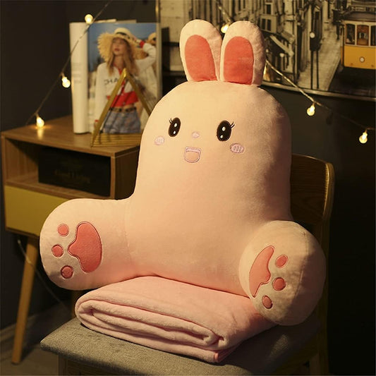 Cartoon Office Seat Pillow Lumbar Pad Sedentary Cushion Backrest Chair Waist Sofa Upholstery(E,55cm*60cm)
