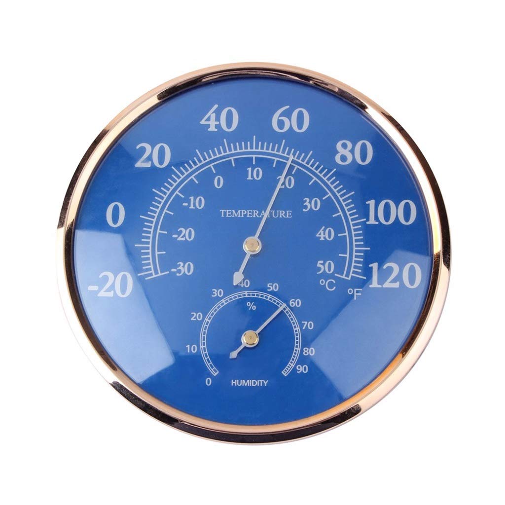 Large Round Thermometer Hygrometer Temperature Humidity Monitor Meter Gauge