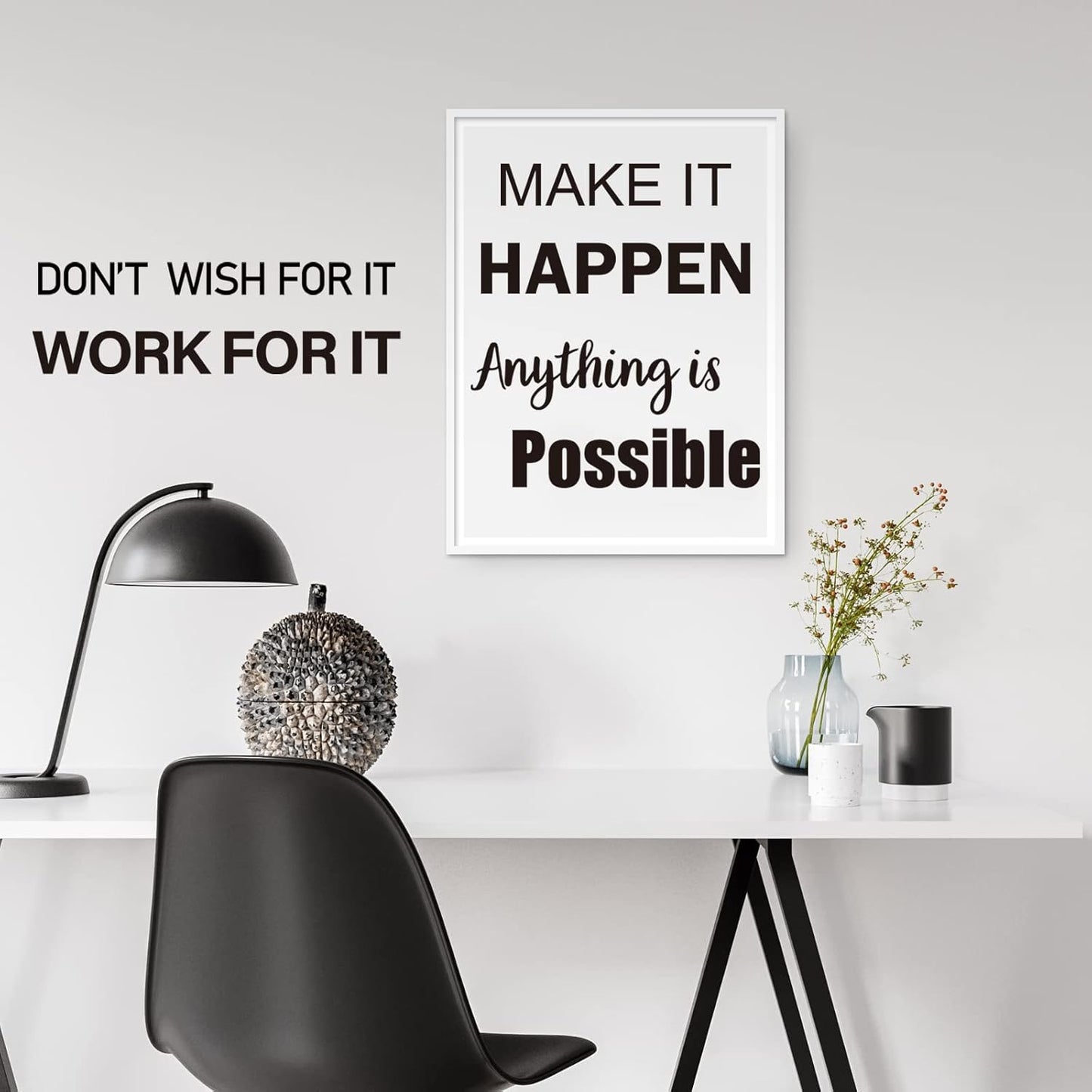 Inspirational Wall Decals Quotes, Motivational Affirmation Wall Stickers, Vinyl Quotes Stickers, Peel & Stick Positive Sayings for Bedroom/Living Room/Bathroom/Office Wall Décor