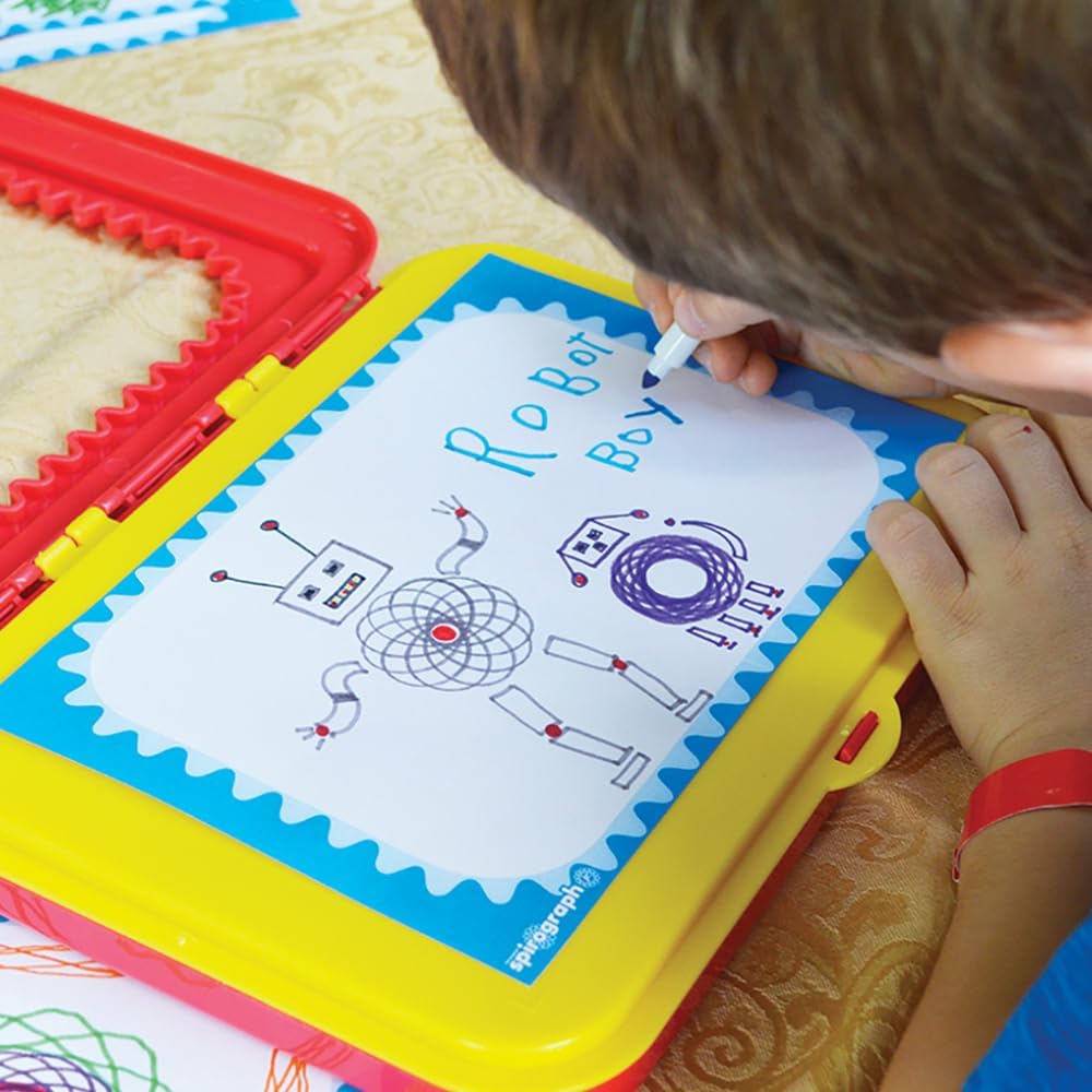 Spirograph Jr. — Jumbo Sized Gears Classic Retro Toy For Spiral Drawing Art Design Toy Kit for Smaller Hands — For Kids Ages 3 and Up