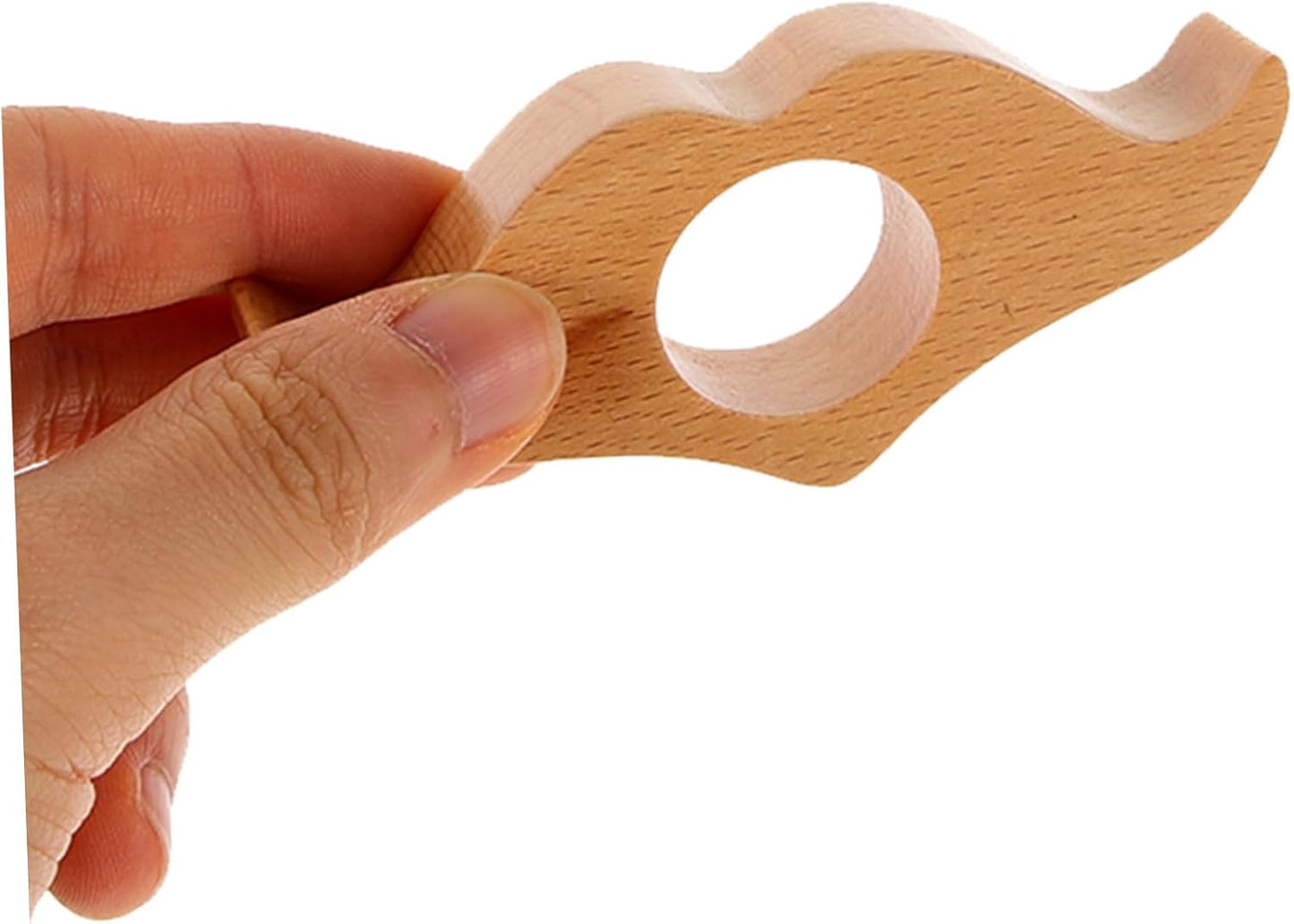 ERINGOGO Strong Durable Book Finger Holder Wooden Thumb Page Holder for Reading Smooth for Easy Grip