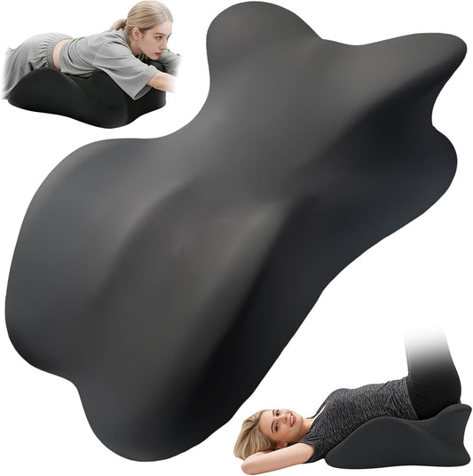 Large Size Memory Foam Ergonomic Pillow – Prone Support Orthopedic Pillow for Sleeping, Reading & Back Relief with Removable Cover Body Pillow Suppurt Weights Over 260 Pounds