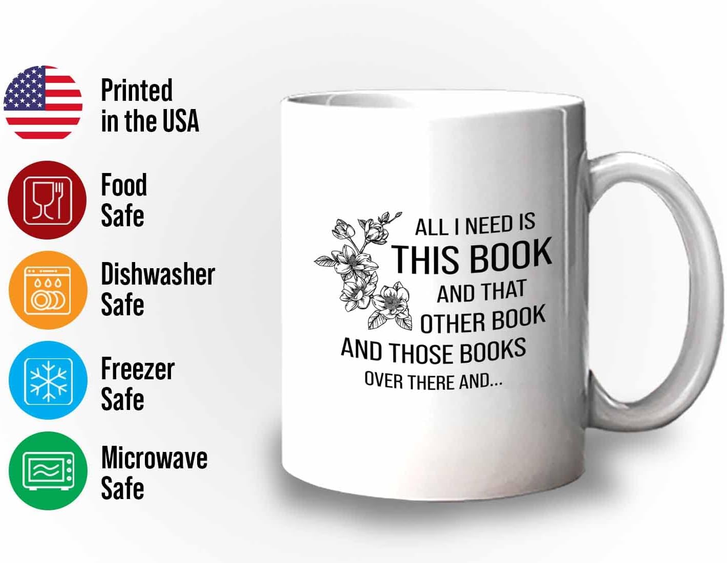Bubble Hugs Book lovers Coffee Mug 11oz White - I Need This Book - Author Writer Library Editor Introvert Lovers Cat Chill Relax Bookworm Reading