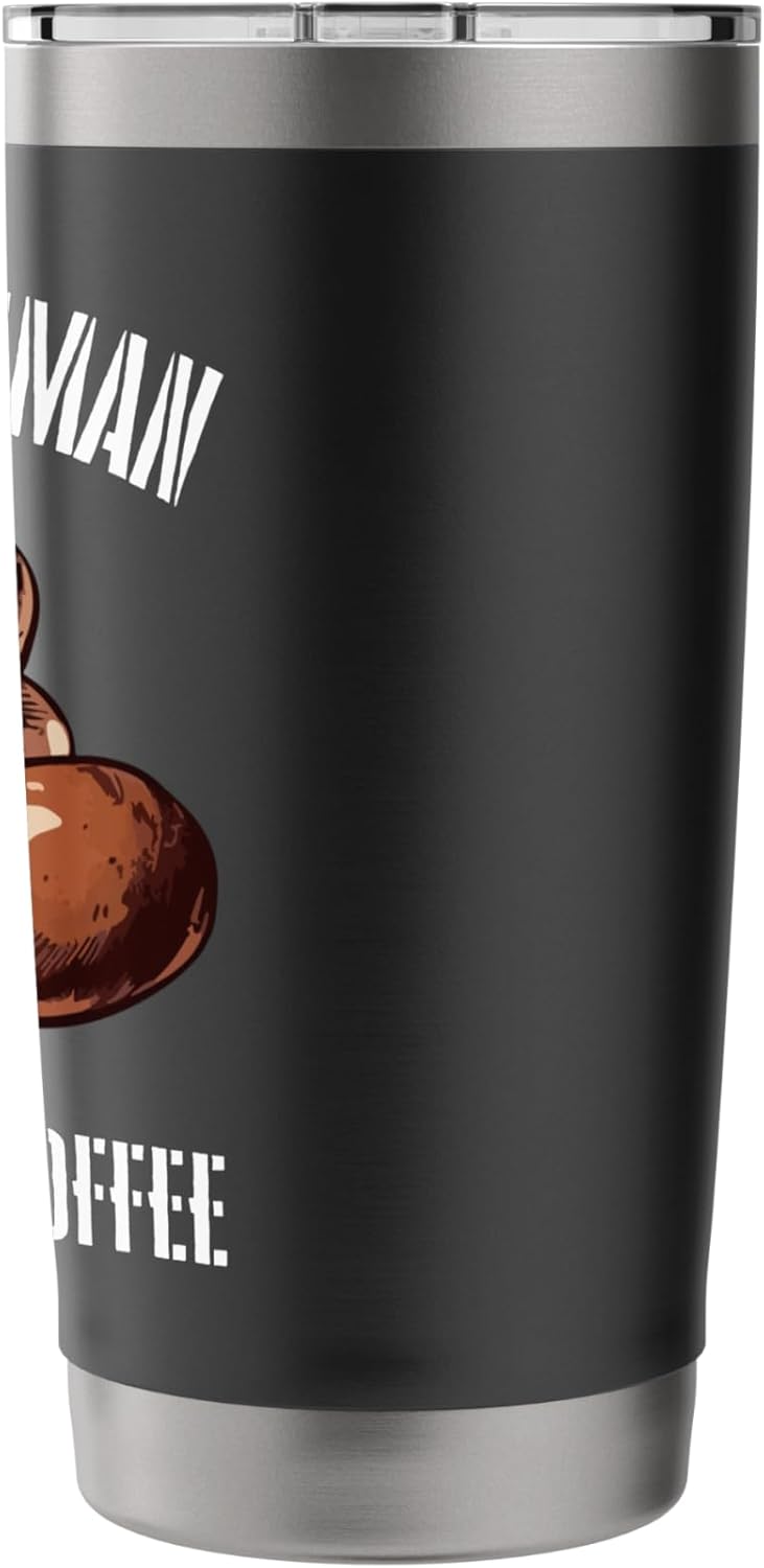 Instant Human Just Add Coffee Beans Graphic Stainless Steel Insulated Tumbler