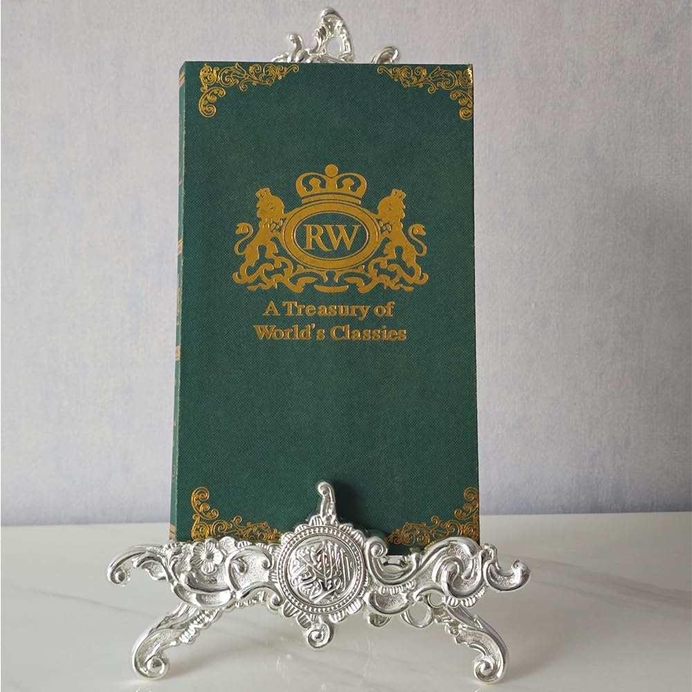 Metal Cookbook Holder Stand, Vintage Ornamental Recipe Book Easel & Plate Display for Books, Bible, Platters, Picture Frames, Tabletop Decor, Silver