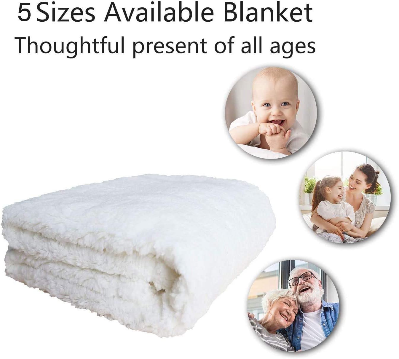 Feelyou Cute Rabbit Throw Blanket Cartoon Bunny Soft Fleece Sherpa Cozy Fuzzy Plush Warm Flower Floral Fuzzy Plush Throw Pink Plaid Baby 30"x40" for Bed Couch Living Room