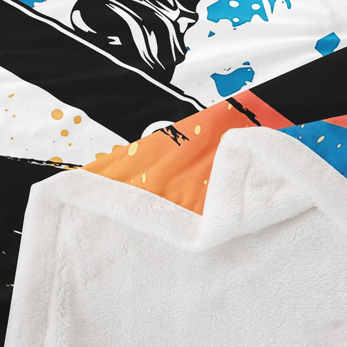 Feelyou Ski Slope Fleece Throw Blanket for Bed Sofa Couch Winter Seasonal Sport Plush Blanket Telfer and Snowboarding Sherpa Blanket Room Decor Arrow Warm Fuzzy Blanket Throw 50"x60"
