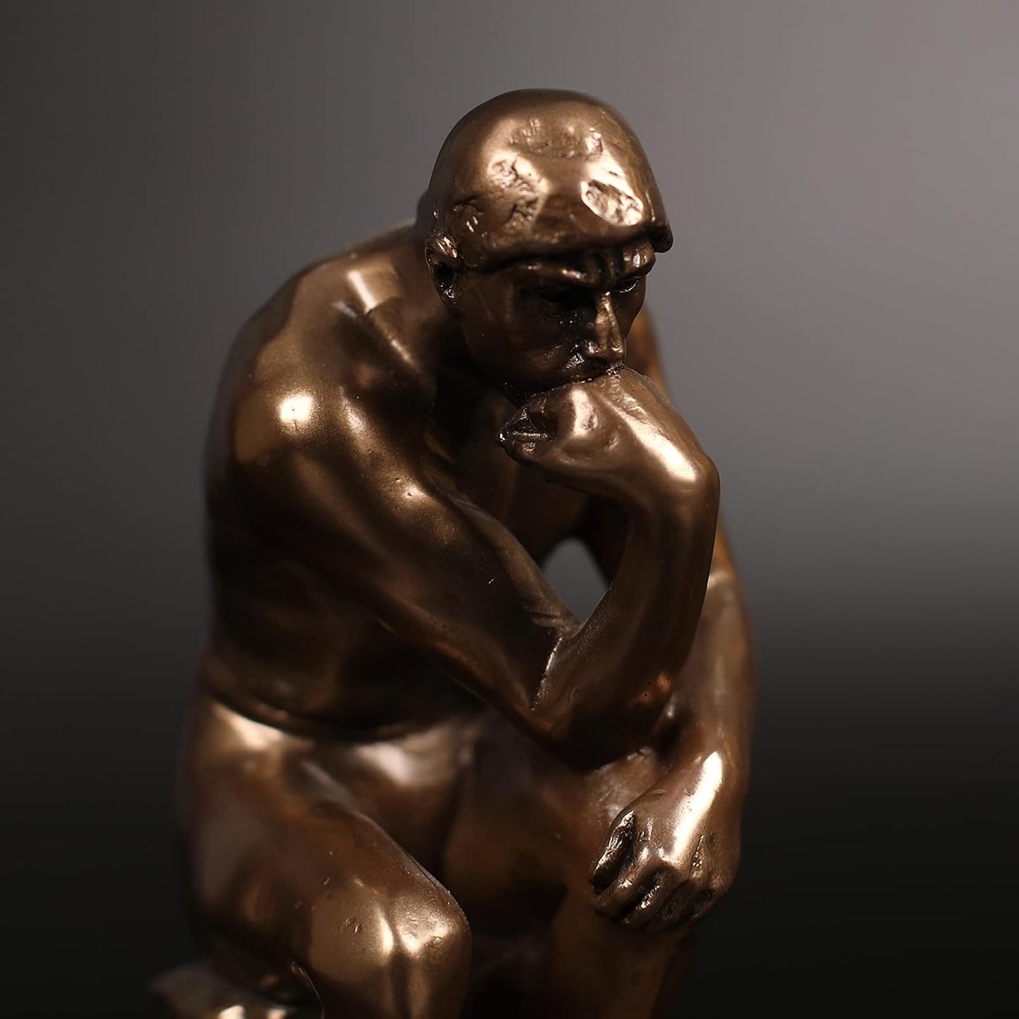 Magicsculp-The Thinker Statue Bookends in Premium Cold Cast Bronze- 7.48-Inch Museum Grade Collectible Figurine (Small-Bookends)