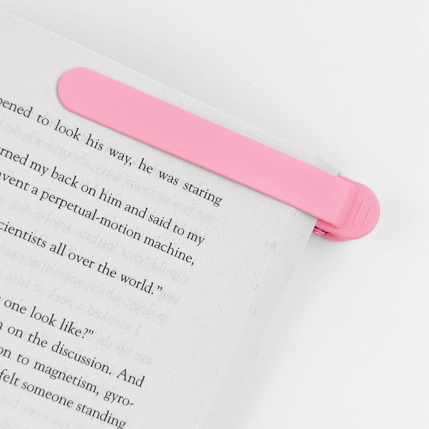 3 Pack Automatic Bookmark, Silicone Page Holder Clips for Reading, Smart Book Marks for Women Men Kids, Unique Reading Accessories and Clever Teacher Book Lovers Gifts