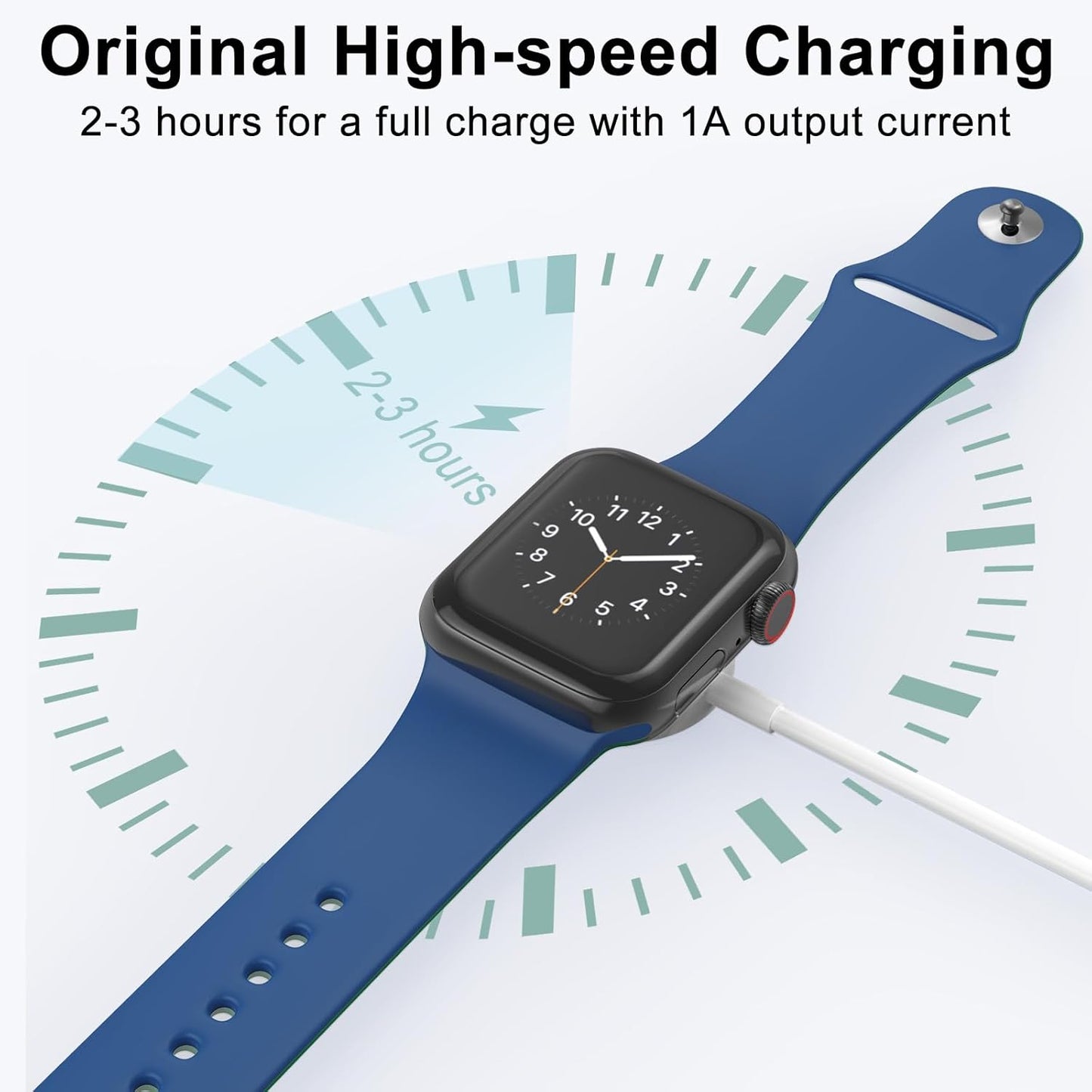 2Pack Upgraded for Apple Watch Charger USB Magnetic Wireless Fast iWatch Charger Portable Compatible with iWatch Ultra/Series 11/10/9/8/7/6/SE/SE2/5/4/3/2/1-[3.3FT]