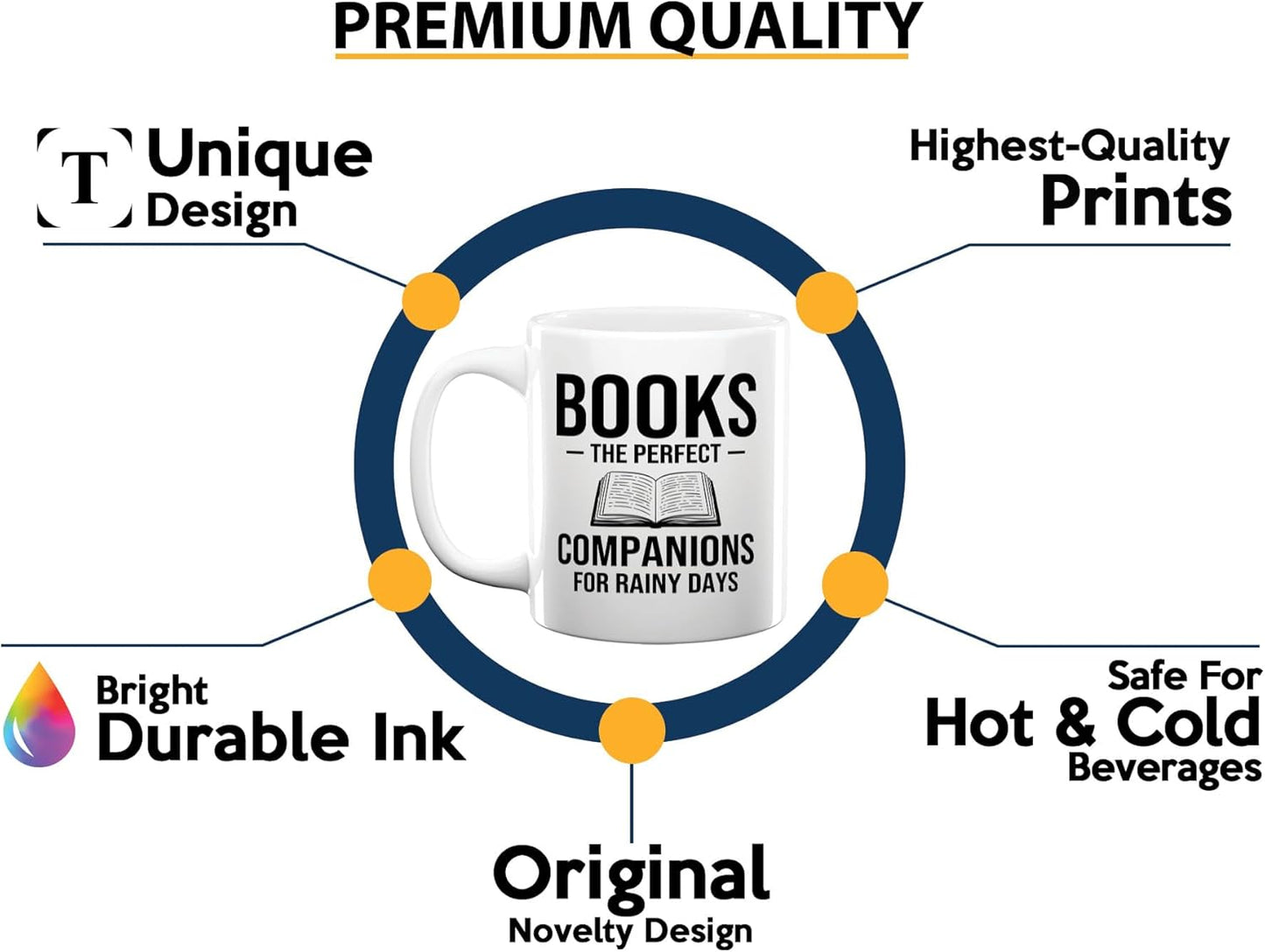 Book Lover Coffee Mug 11oz White -Books The perfect - Bookworm Literature Library Book Lover Reader Booked Editor Intellectual Studious