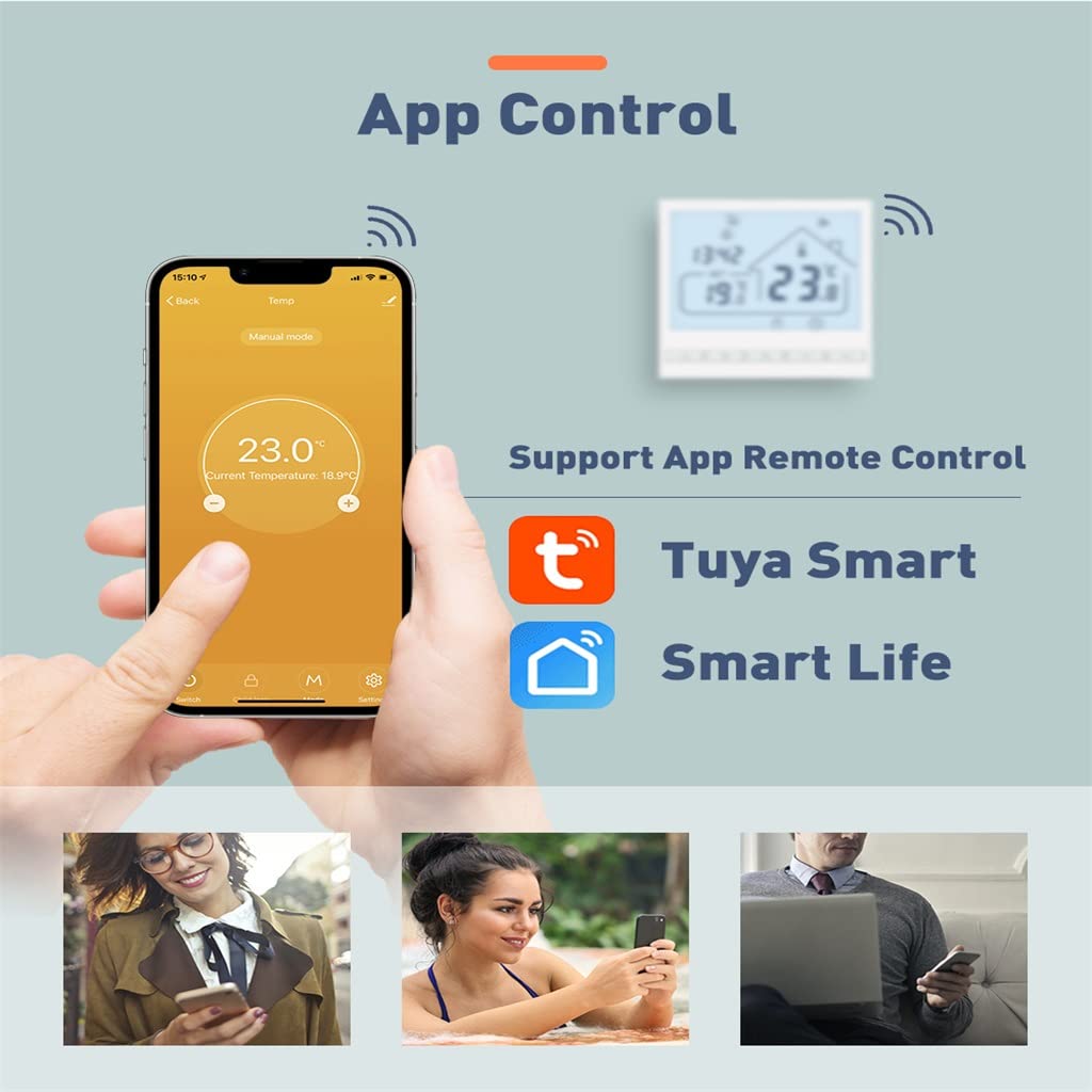 Tuya Smart Home Floor Thermostat Control Warm Underfloor Heating Temperature Regulator 220V