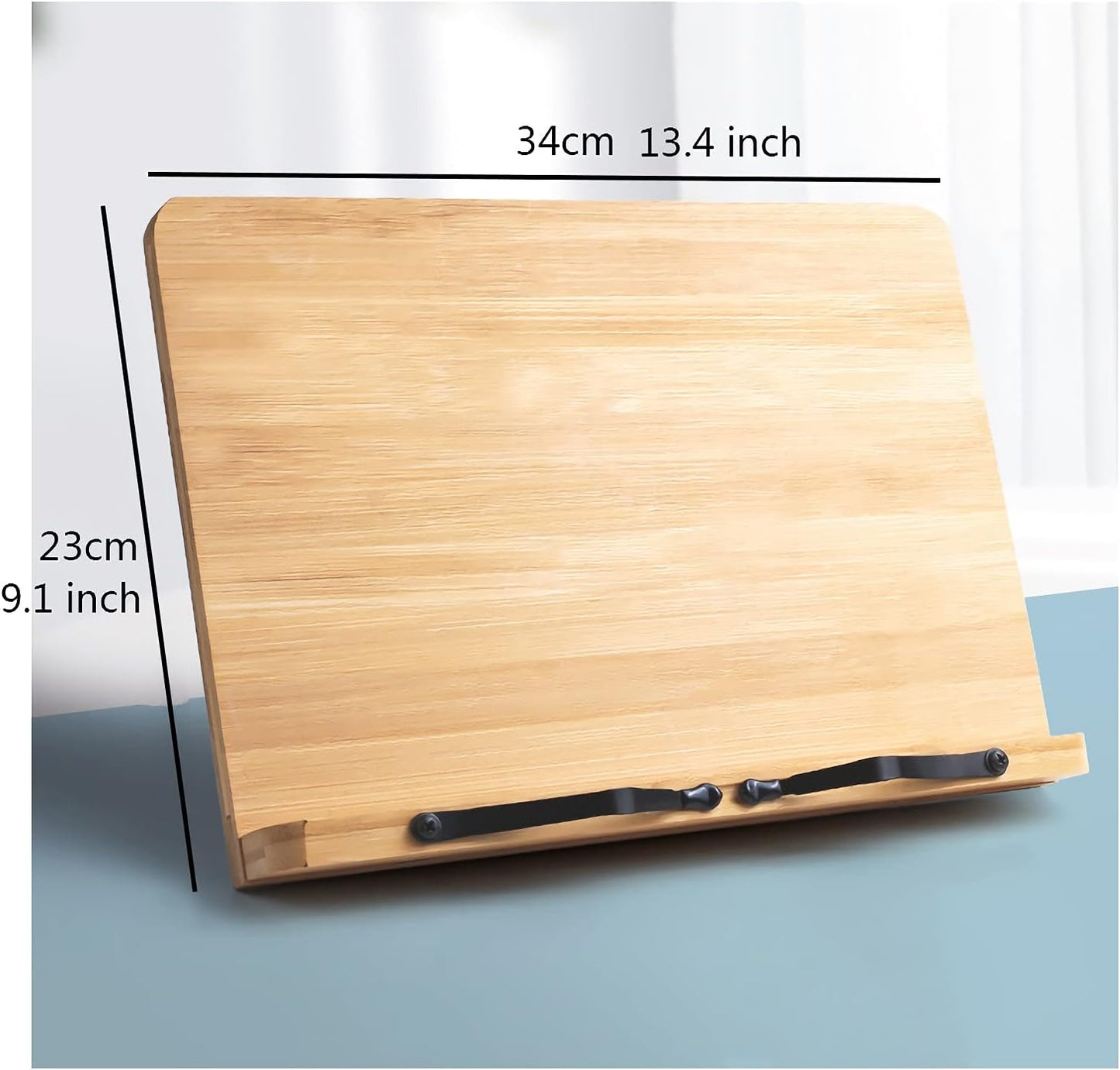 Book Stand Handmade Book Stand Reading Stand Book Holder for Hands Free Textbook Recipe Cookbook Tablet Cell Phone Laptop Holder for Desk (Size : M-Medium) ()
