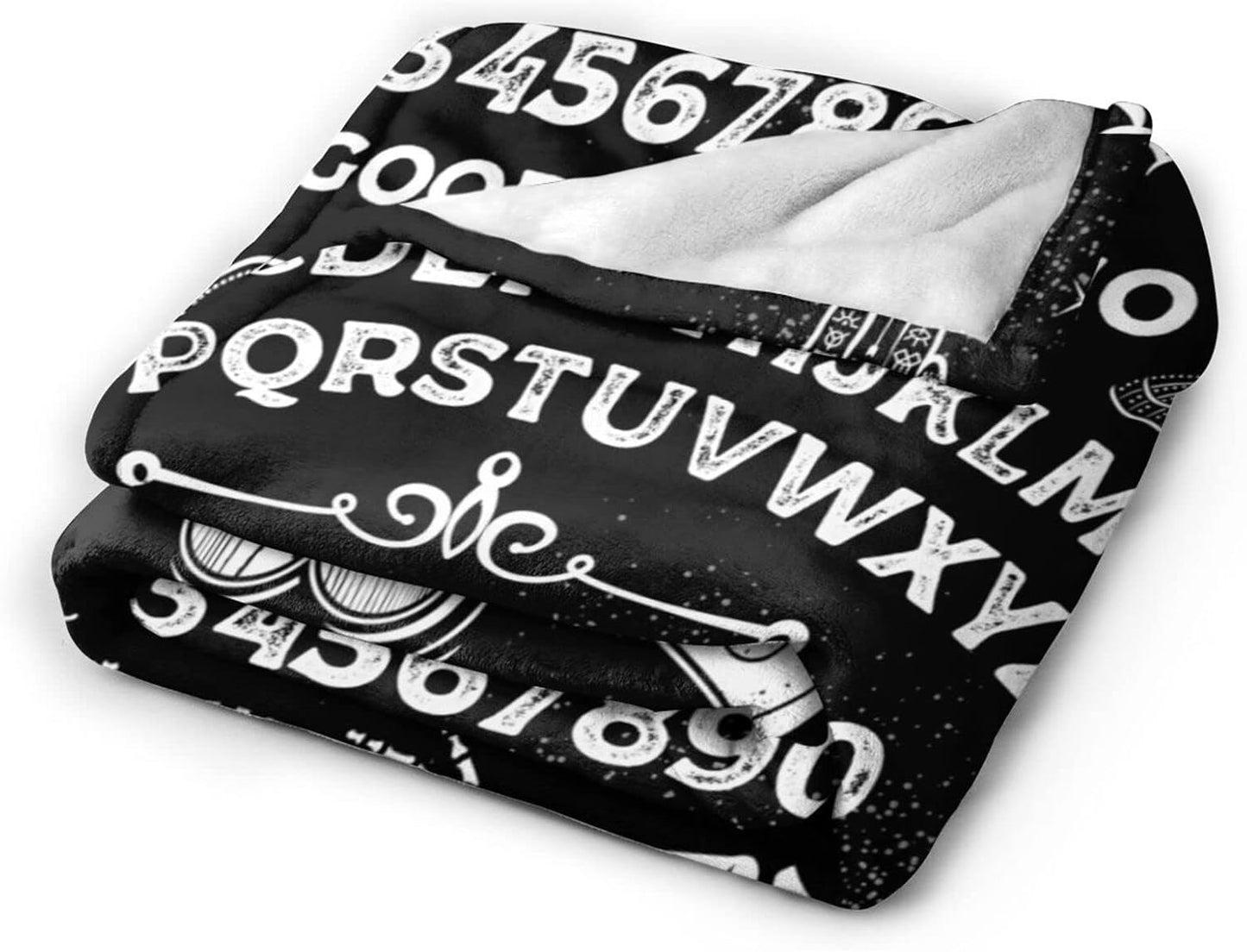 Ouija Board Goth Gothic Throw Blanket Magic Super Soft Warm Bed Blankets For Couch Bedroom Sofa Office Car, All Season Cozy Flannel Plush Blanket For Girls Boys Adults, 60"X50"