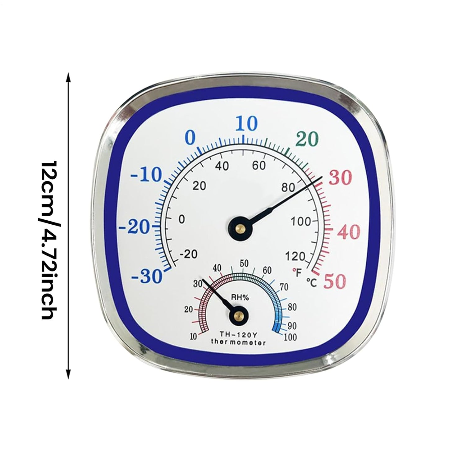 Hygrometer Temperature Gauge, Desktop Humidity Monitor, Compact Humidity and Temperature Monitor for Home, Office, Library, Bedroom, Closet, Greenhouse, Basement, Apartment, Living Room