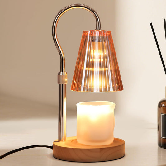SnowBB Candle Warmer Lamp with Timer Dimmer, Adjustable Height, Birthday Gifts for Women Mom Friend Sister, House Warming Gift New Home Decor, Vintage Wax Melt Warmer, Christmas White Elephant Gifts