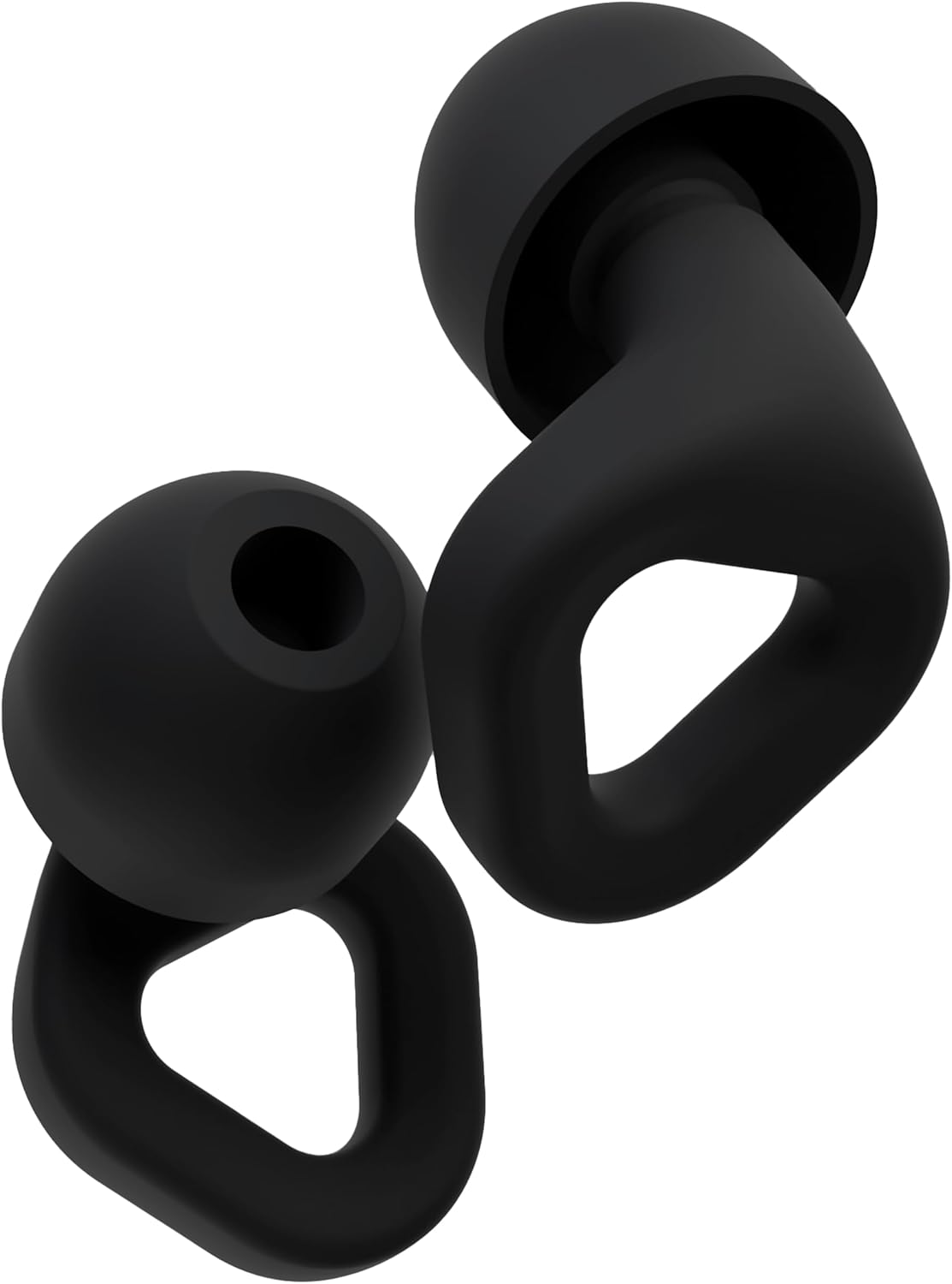 Zenz Unwind Ear Plugs for Sleeping Noise Reduction - Comfy Reusable Soft Silicone Earplugs for Focus, Study, Work - 8 Pair Eartips in XS/S/M/L - 27dB Hearing Protection with Storage Case - Onyx Black