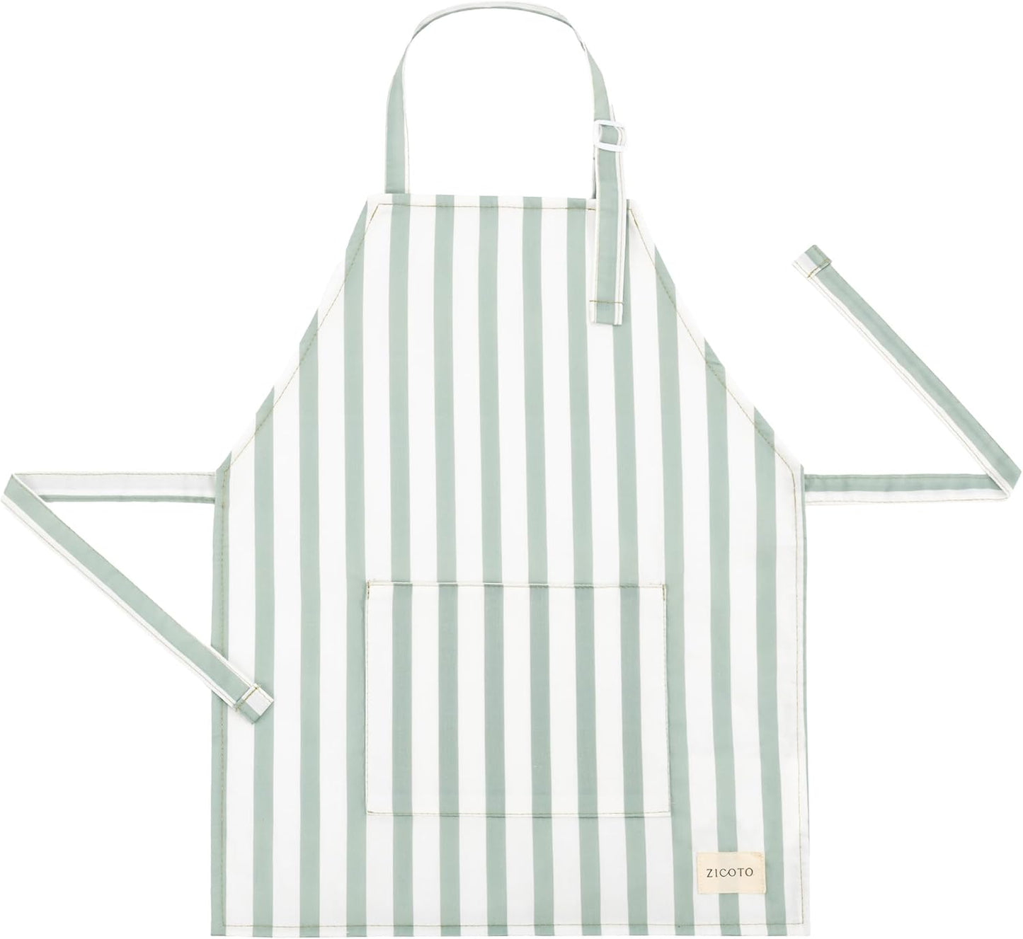 ZICOTO Kids Apron for Girls & Boys - Toddler Apron with Pocket for Cooking, Baking & Crafts - Christmas Gift for Little Chef