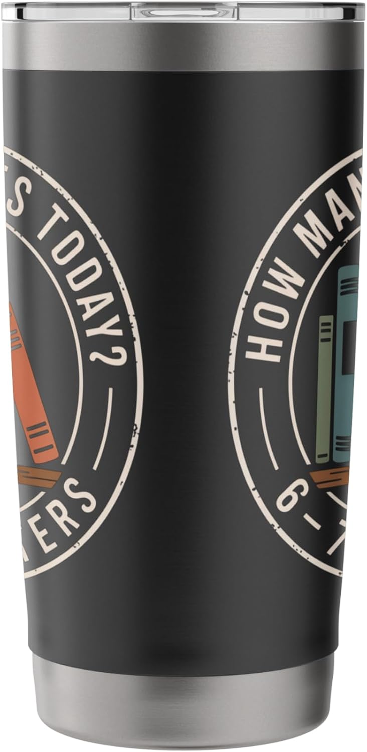 How Many Pages Today 67 Chapters Stainless Steel Insulated Tumbler