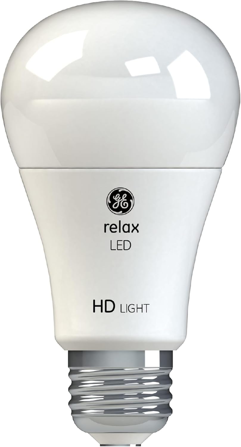 GE Relax LED Light Bulbs, 40 Watt, Soft White, A19 (4 Pack)