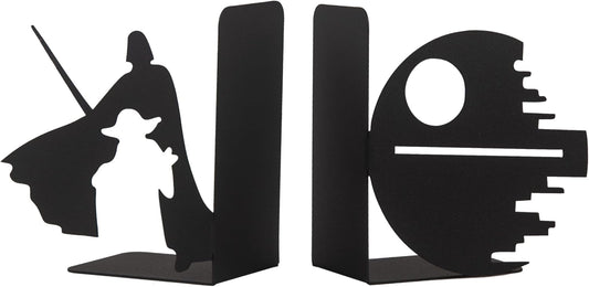 Superhero Heroes Metal Bookends for Kids, Star Wars Themed Book Holders, Decorative Book Support for Children Room, Cartoon Heroes Figure Book Support, Fantastic Superhero Bookends Gift for Kids