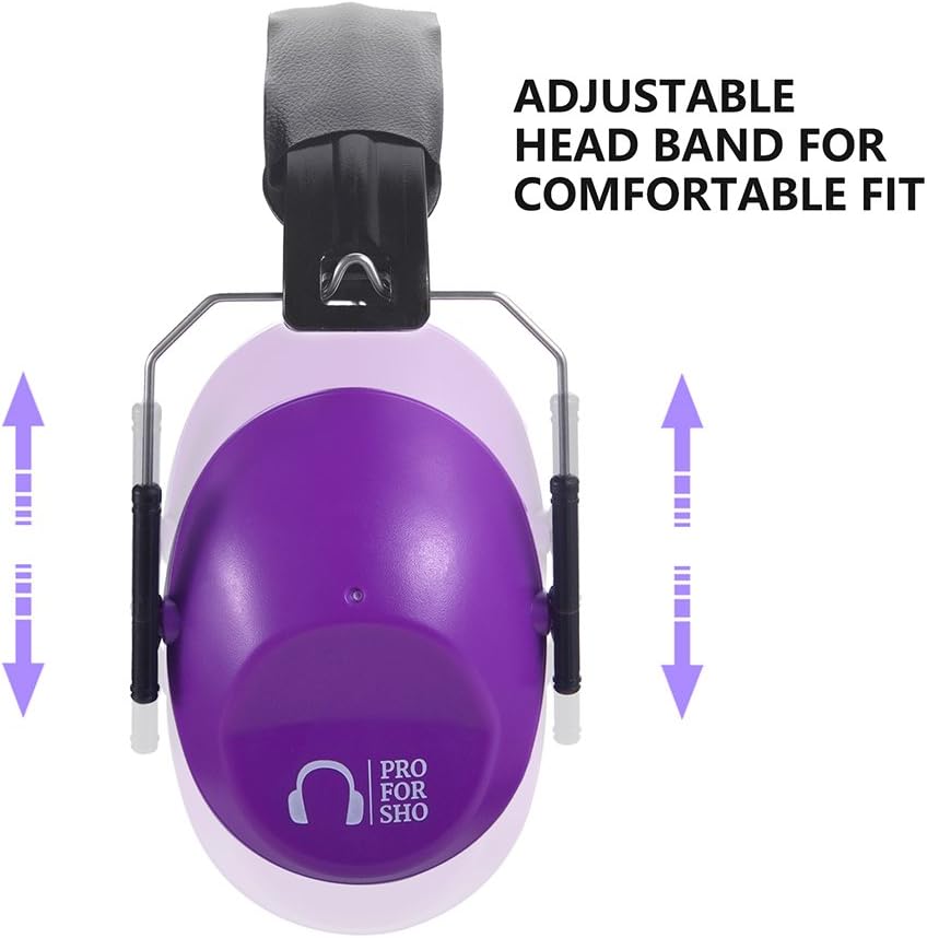 Pro For Sho 34dB NRR Hearing Protection Ear Muffs – Highest NRR Compact Design Ear Protection for Loud Events & Sensory Use