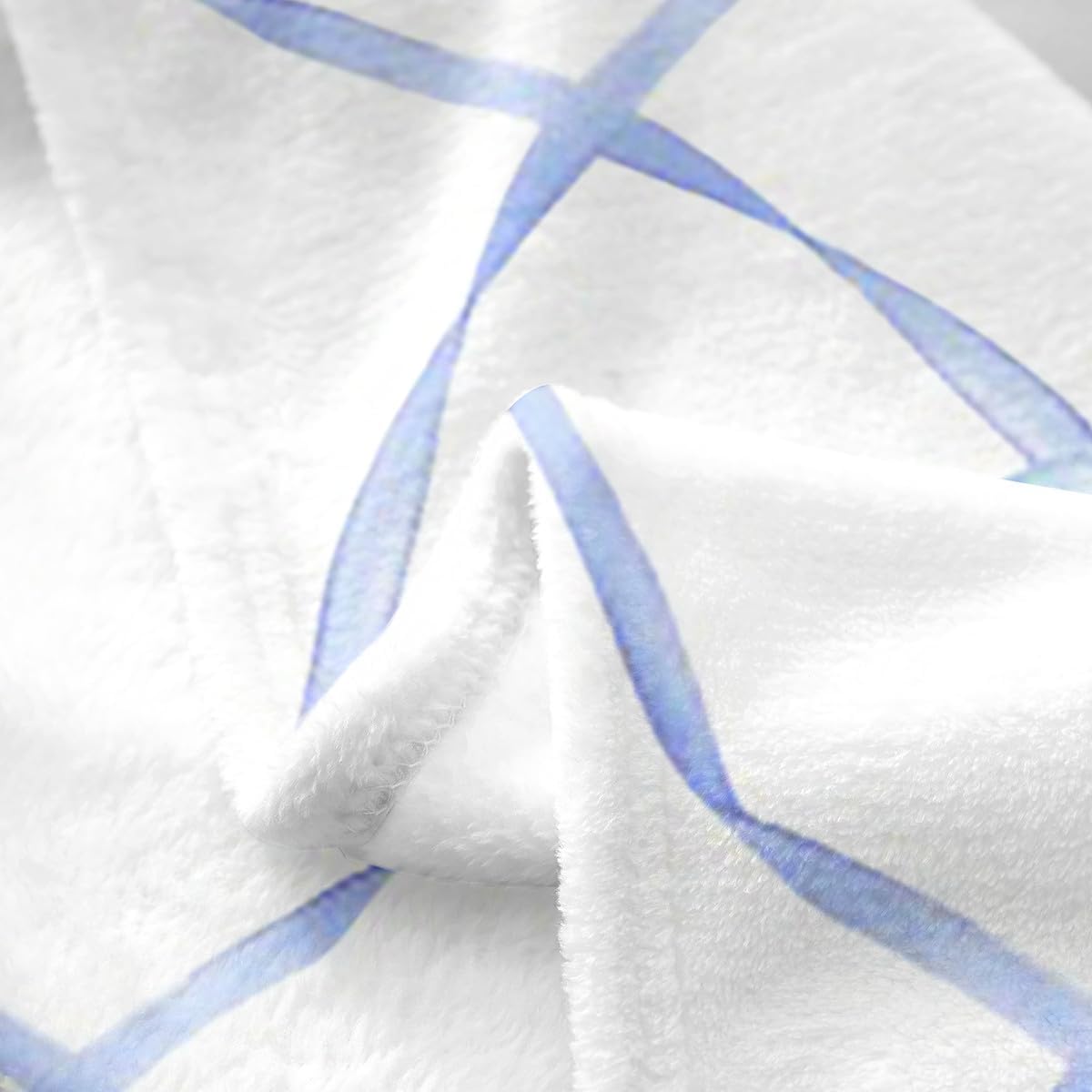 Erosebridal Bowknot Blanket Twin 60x80 Inch Bow Knot Throw Blanket for Kids Butterfly Knot Bow Tie Fleece Blanket Aesthetic Coquette Bedroom Decor Geometric Cartoon Blue Sherpa Blanket
