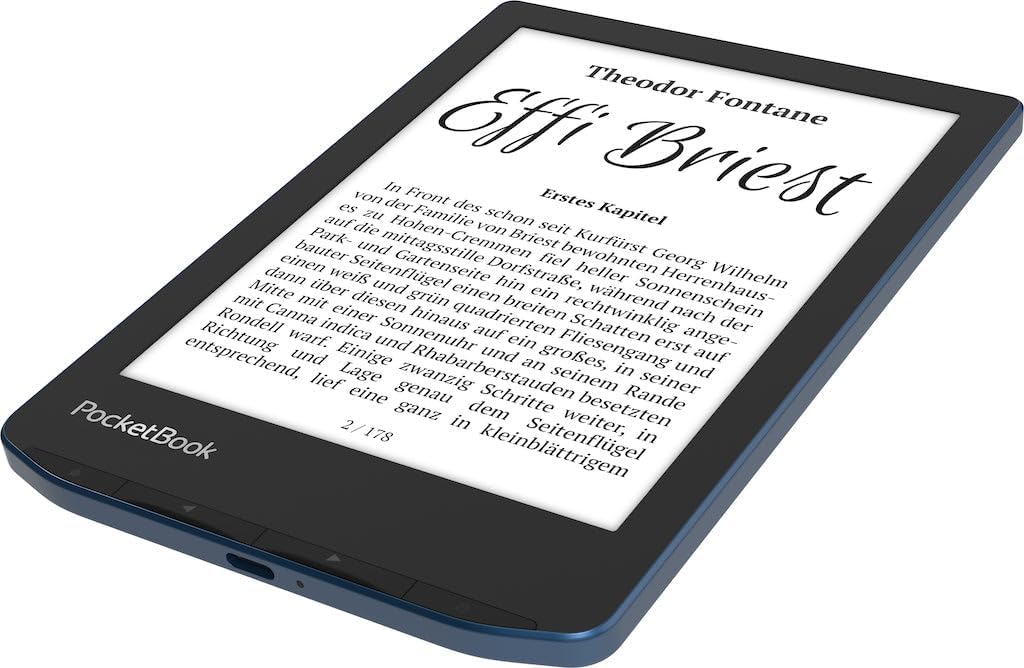 PocketBook Verse Pro E-Reader Waterproof | Eye-Friendly 6'' E-Ink Carta™ HD Touchscreen | Audio-Book & E-Book Reader | Text-to-Speech Function | SMARTlight | 16GB | WiFi & Bluetooth | Red
