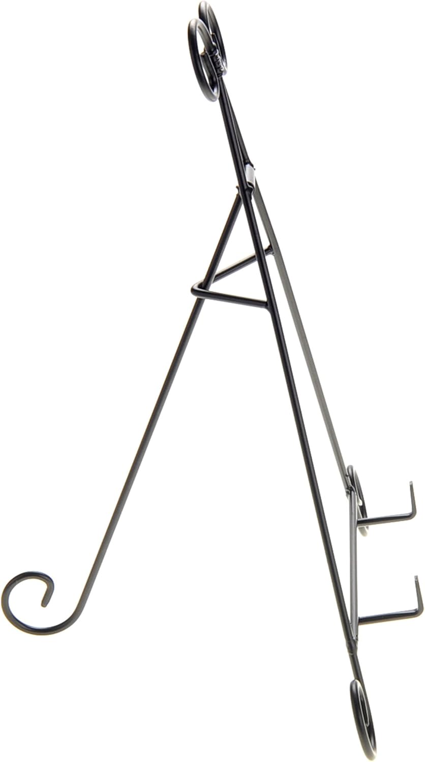 PowerTRC 12" Iron Display Stand for Holding Pictures, Books, Plates, Art, and More