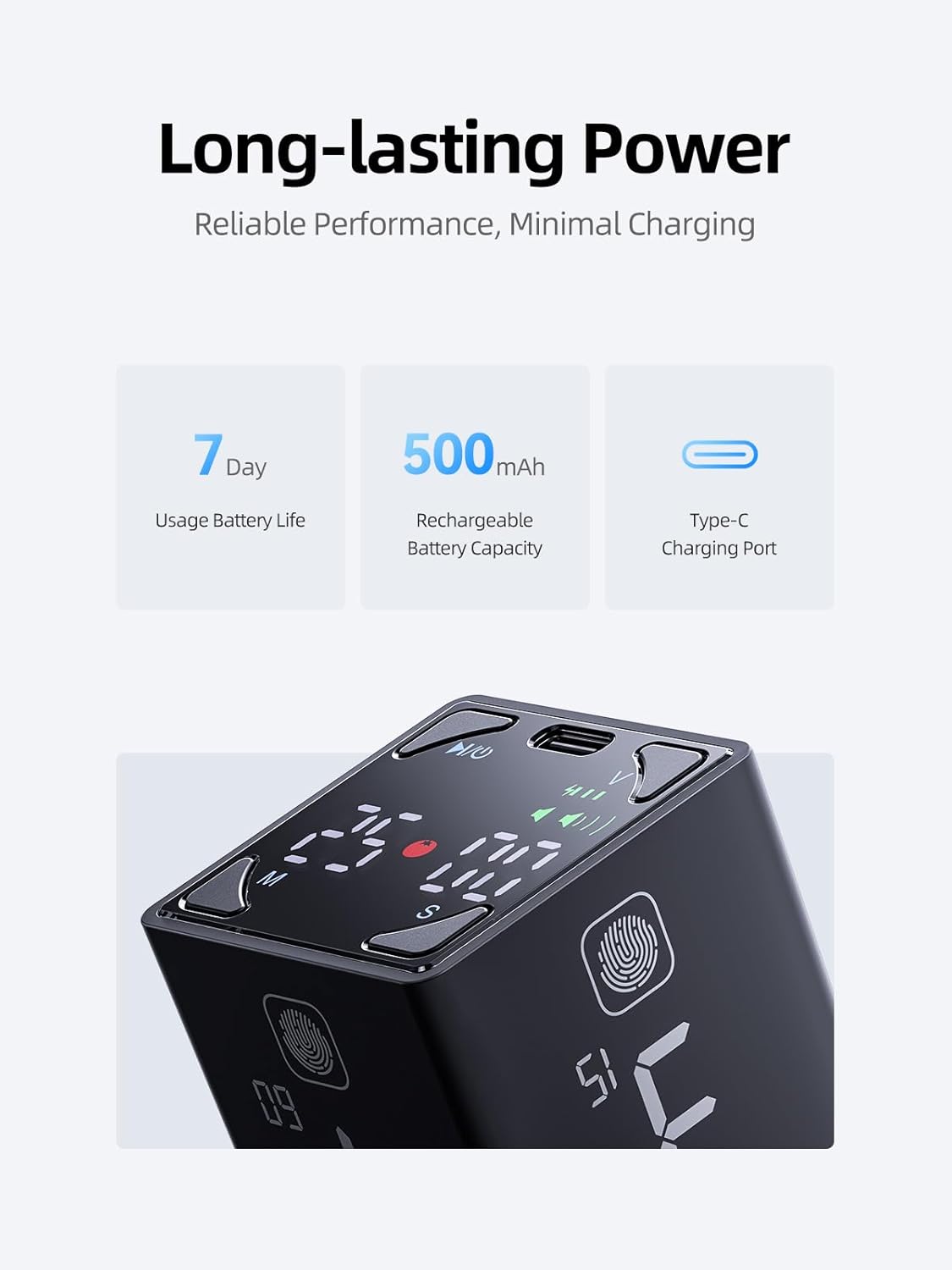 Pomodoro Timer Cube, Productivity Timer, Pause & Resume, Silent, Vibrate & Adjustable Sound Alert, for ADHD, Task, Work, Study, 1/3/5/10/15/25/45/60min & Custom Countdown, Black
