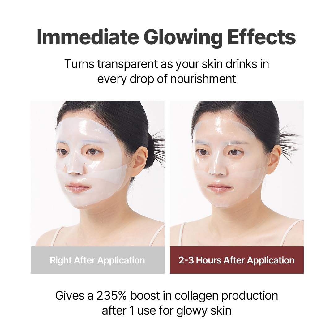 NACIFIC Rice Pepta Collagen Gel Face Mask (Rice Peptide) 4EA Set, Hydrogel Care for All Skin Types, Hydrating, Firming, Elasticity, Glass Glow Skin, Korean Beauty