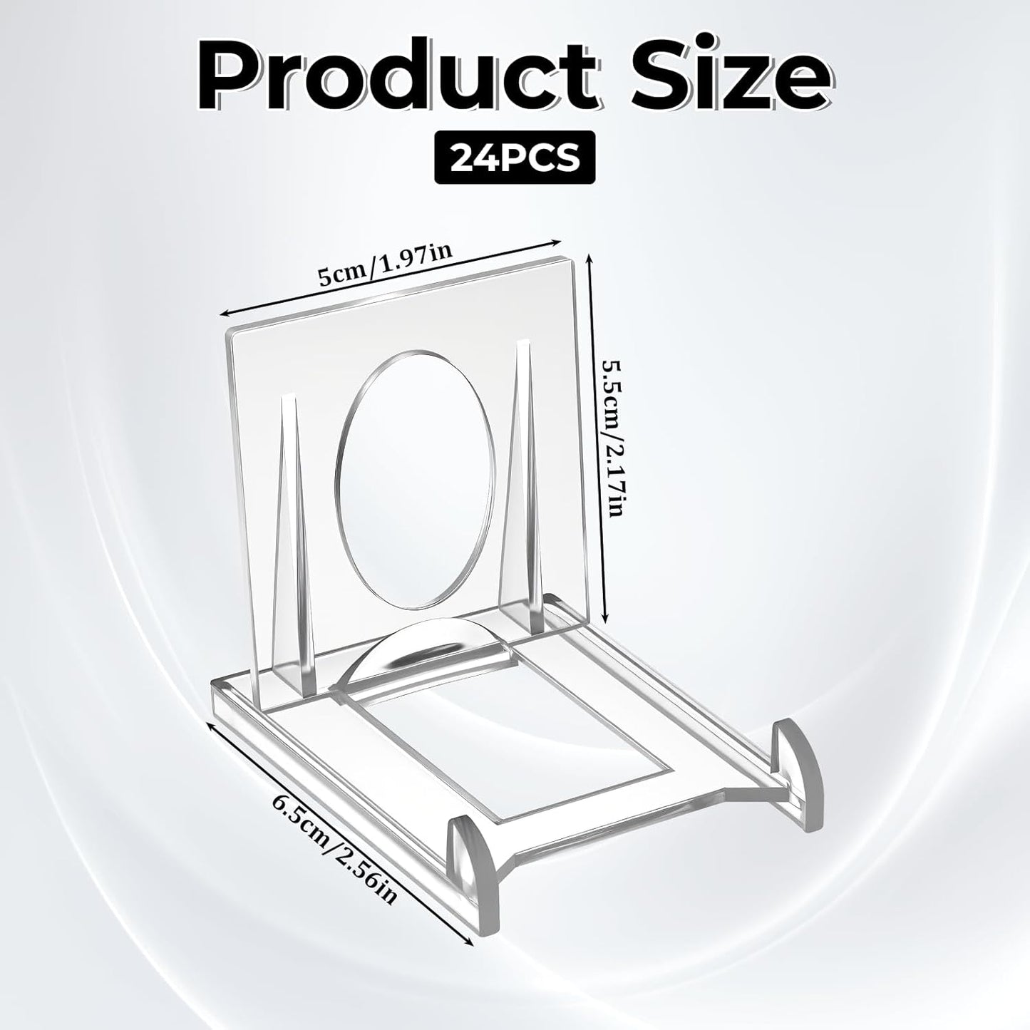 24pcs Acrylic Book Stands for Display Adjustable Book Display Stand Clear Acrylic Handbag Stand Holder for Wallet Purse Bag Small Easel Jewelry Displays Organizer for Party Wedding Home Decor Birthday