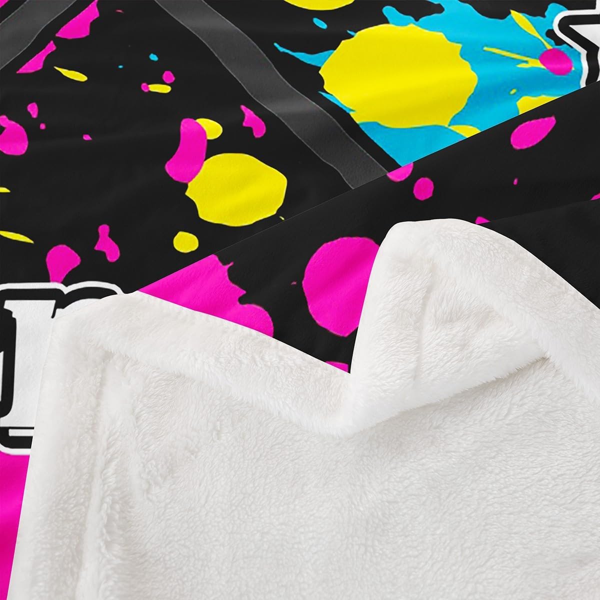 Feelyou Lacrosse Fleece Throw Blanket Kids Lacrosse Game Sports Sherpa Throw Blanket Boys Girls Colorfl Tie Dye Decor Plush Blanket Microfiber Lacrosse Ball Fuzzy Flannal Blanket Bedroom Twin 60"x80"