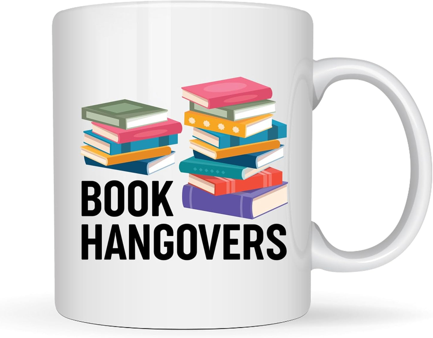 Book Lovers Coffee Mug 11oz White -Book hangovers - Book Reader Bookworm Addict Bookish Librarian Nerd Gifts Decor for Men Women