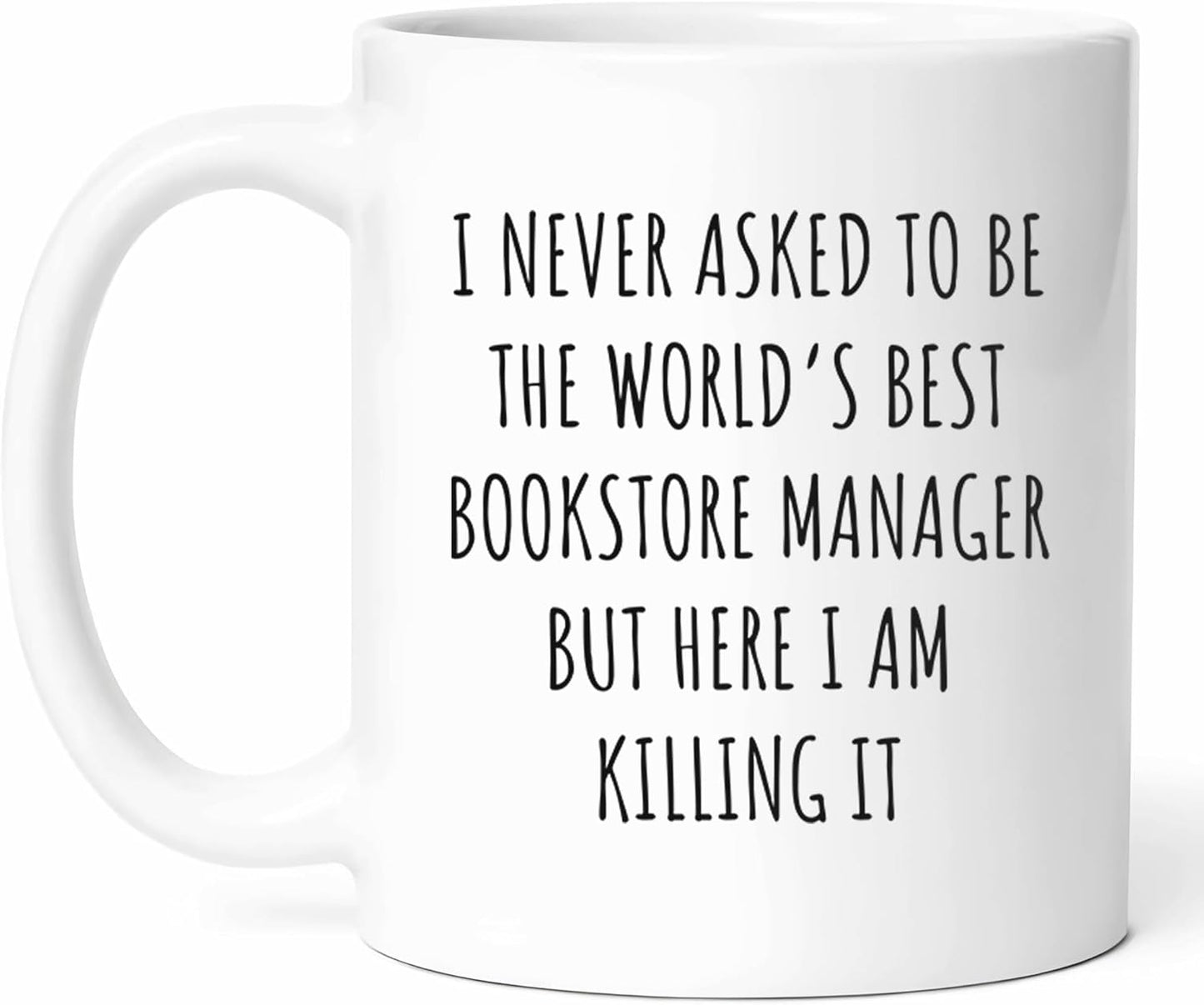Best Bookstore Manager Mug - Literary Enthusiast Coffee Cup - Book Lover Funny Gift From - Reading Advocate Tea Mugs - Cups - 11 Oz Ceramic Gifts For Employees, Birthday, Him, Her, Christmas, National