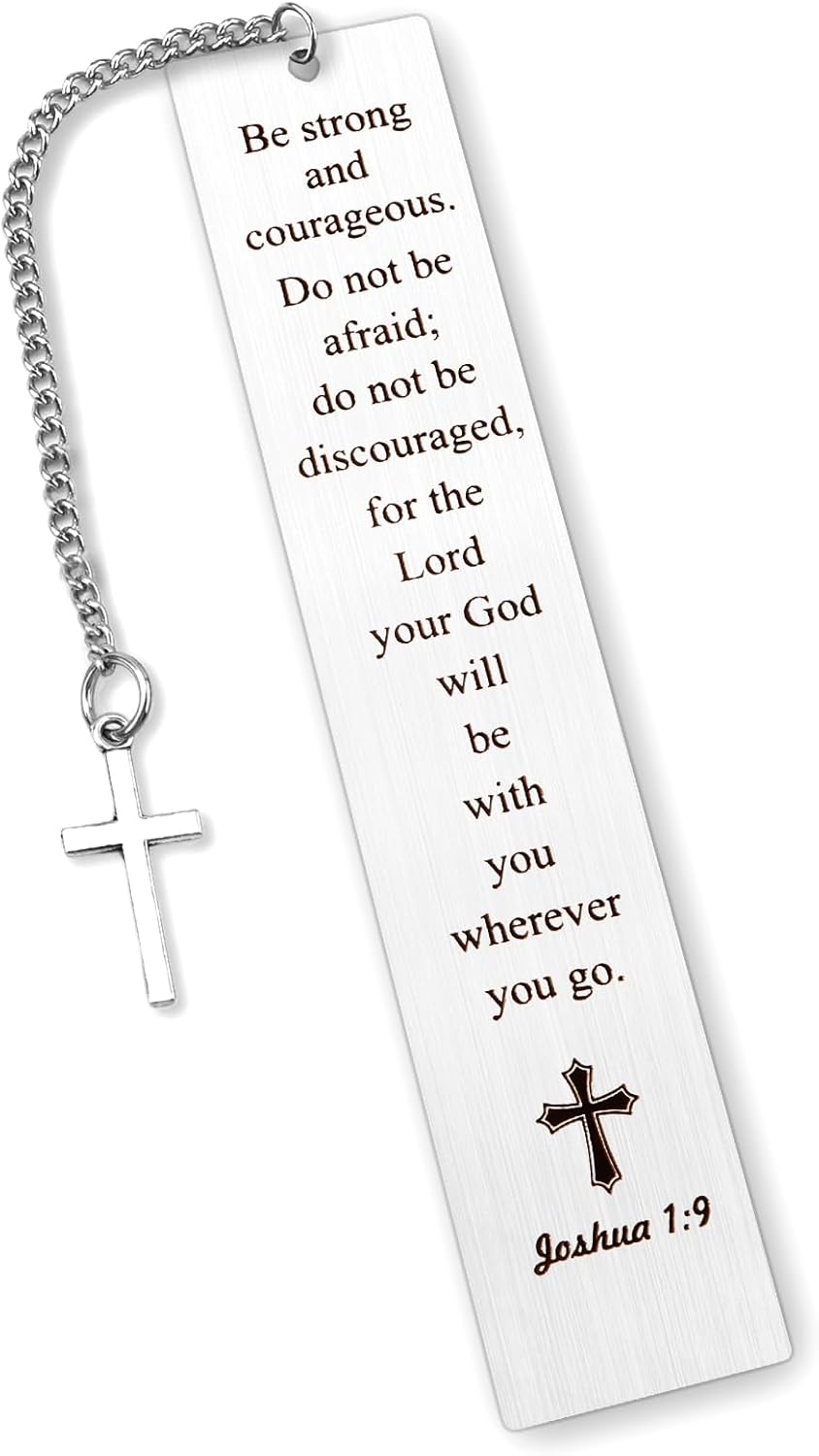 Bible Bookmark Gifts for Women Men Christian Reading Lovers Metal Bookmark Book Accessories Faith Based Religious Inspirational Motivational Gifts Unique Christmas Birthday Valentines Day Gift Ideas