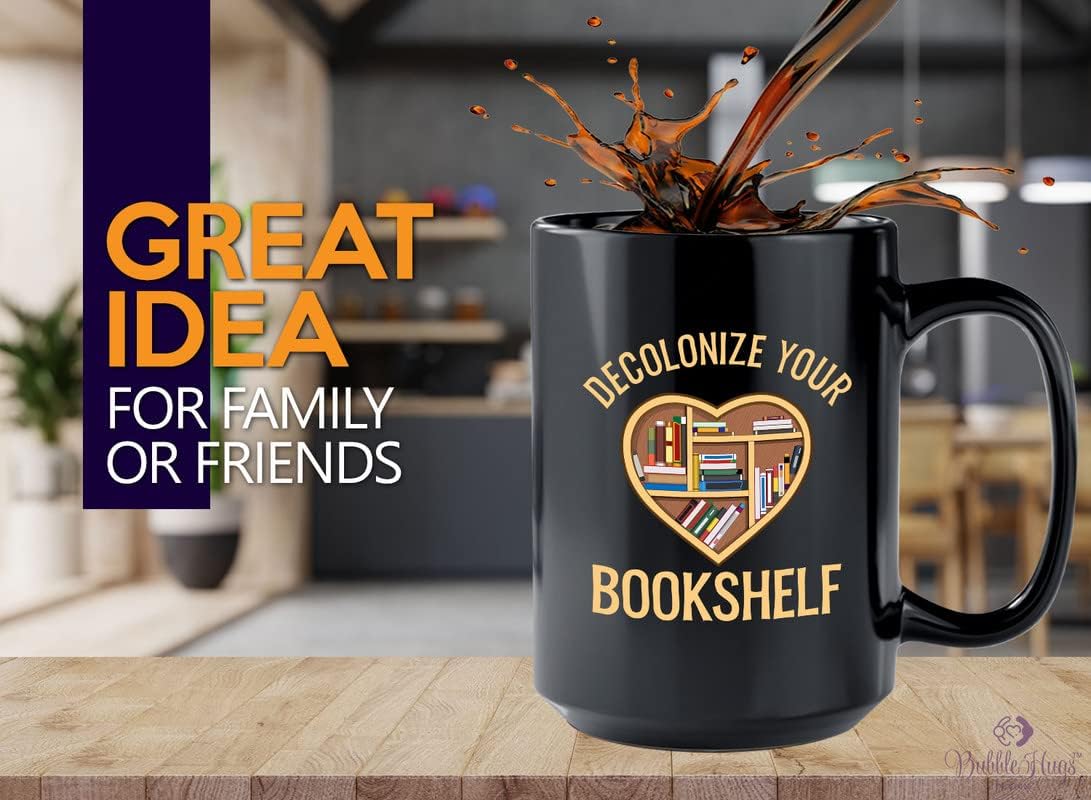 Book Lover Coffee Mug 15oz Black - I Believe In My Shelf - Bookworm Philosophers Reader Editor Novelist Literature Storyteller Student