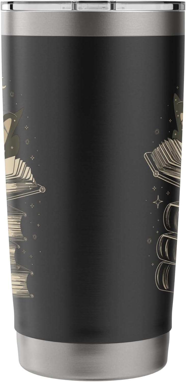 Fantasy Dragon & Books - Magical Reader Stainless Steel Insulated Tumbler