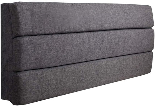 Bed Backrest Cushion Upholstered Headboard Lumbar Support Pillow Reading Backrest Easy to Remove and Wash 5 Colors 13 Sizes (Color : Purple Size : 150x55x6cm) (Dark Gray 180x55x6cm)