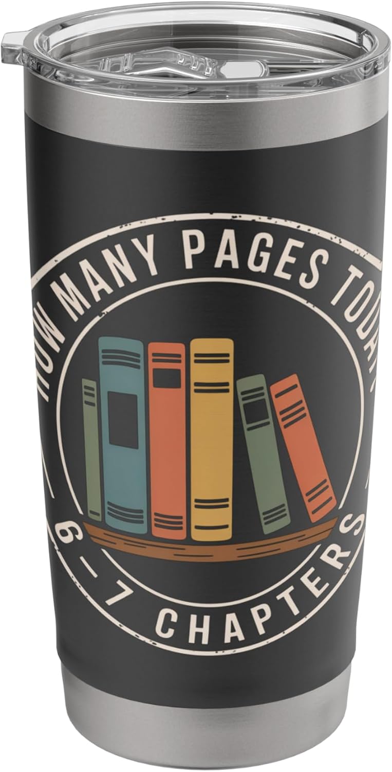 How Many Pages Today 67 Chapters Stainless Steel Insulated Tumbler