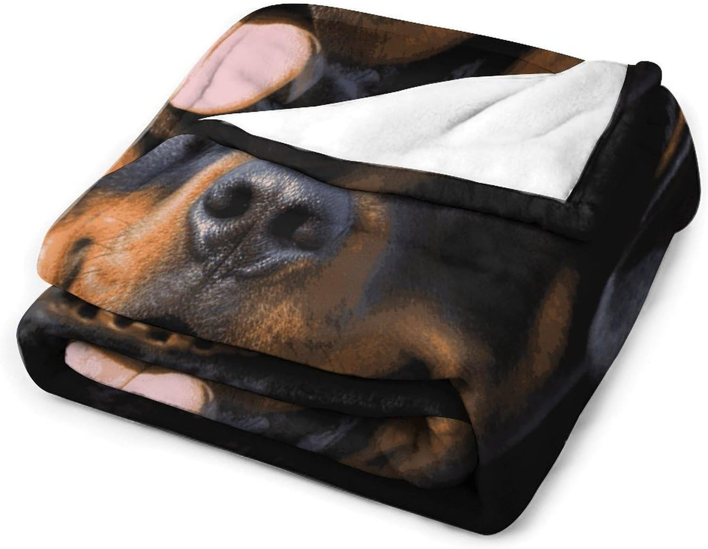 Rottweiler Dog Blanket Super Soft Lightweight Throw Blanket Cute Cozy Warm Bed Blanket Decorative Fuzzy Blanket All-Season Home Decor Gift for Sofa Couch Living Room 30"*40"（76 * 100cm）