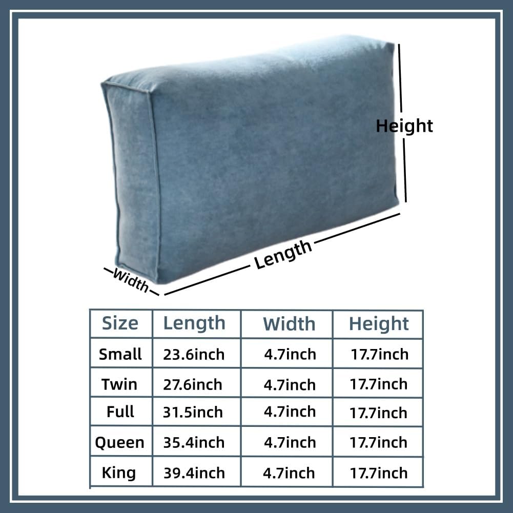 Couch Back Cushions with Removable Cover Sofa Back Cushion for Couch Sofa Back Cushions Replacement for Sitting in Bed Waist Cushion Reading Pillows for Dorm Bed Outdoor Use