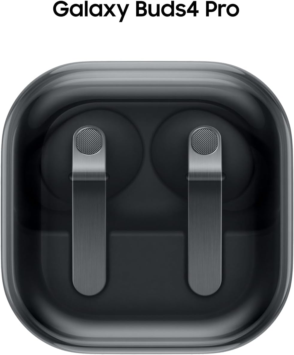 Samsung Galaxy Buds 4 Pro (2026) AI True Wireless Bluetooth Earbuds, Hi-Res Audio, 2-Way Speaker, ANC 2.0, Optimized Comfort, IP57, Live Translation, Black [US Version, 2 Yr Warranty]