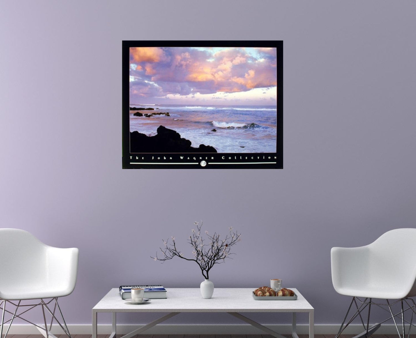Impact Posters Gallery Purple Coastal Mood Sunrise Ocean Scenic Nature Landscape Wall Decor Art Print Poster (16x20)